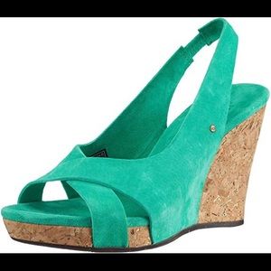 UGG hazel suede wedge sandals